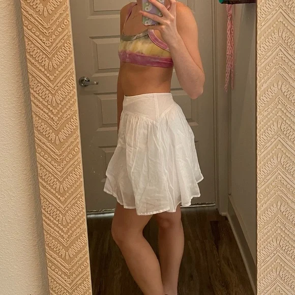 J. Crew flowy white skirt